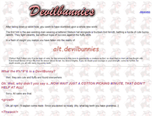 Tablet Screenshot of devilbunnies.org